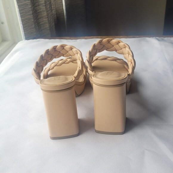 Braided Strap Chunky Heel-Slide On‎ Sandal - Picture 4 of 4